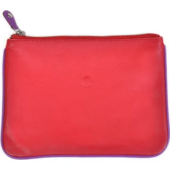 Obal na doklad Kožené pouzdro na doklady Carraro Neon S 865-NN-02 červená