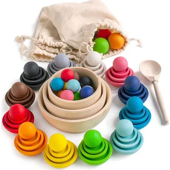 Dřevěná hračka Ulanik Montessori Colours and Sizes