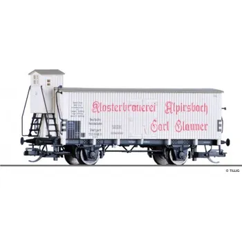 Modelová železnice TT - chladící vůz -Klosterbrauerei Alpirsbach- DRG ep.III