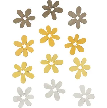 Kytičky dřevěné 4 cm, 12 ks v sáčku 7482