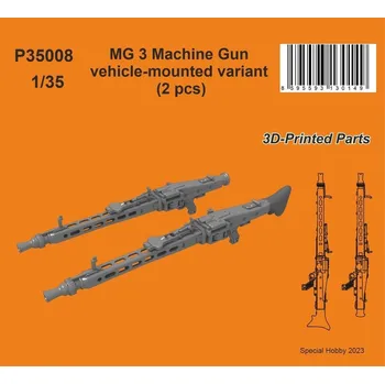 Plastikový model CMK 1/35 MG 3 Machine Gun vehicle-mounted variant (2x)