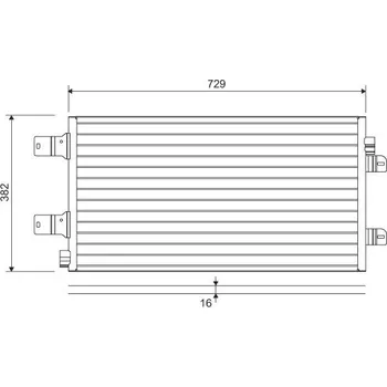 Výparník klimatizace Kondenzátor, klimatizace VALEO 814003