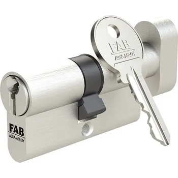 Vložka do dveří ASSA ABLOY Vložka cylindrická s knoflíkem FAB 1.02/DNm 40+50K Nikl matný