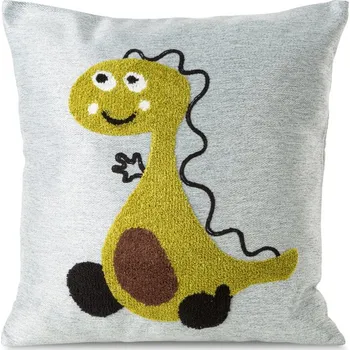 Povlečení ArtFir Povlak na polštář DINO 2 | zelené dino 45 x 45 cm