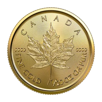 Zlatá mince Maple Leaf 1/20 oz (Zlatá investiční mince)