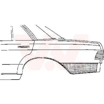 Příslušenství karosérie Boční stěna VAN WEZEL 3010133