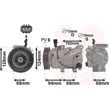 Kompresor klimatizace Kompresor, klimatizace VAN WEZEL 8200K442