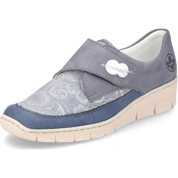 Dámské polobotky DÁMSKÉ POLOBOTKY RIEKER 537C0-15 MODRÁ Barva: MODRÁ, Velikost: 41