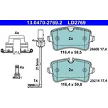 Sada brzdových destiček, kotoučová brzda ATE 13.0470-2769.2