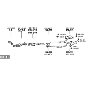 Filtr pevných částic filtr pevných čás. výroba AS Bosal 97-310A