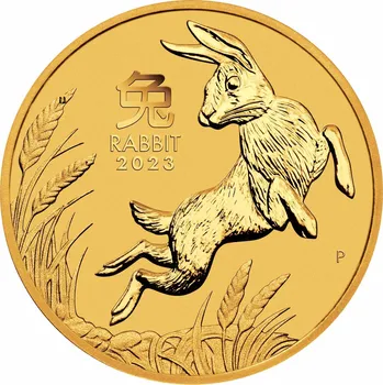 The Perth Mint Lunární série III. zlatá mince Rok Králíka 1 oz 2023 31,1 g