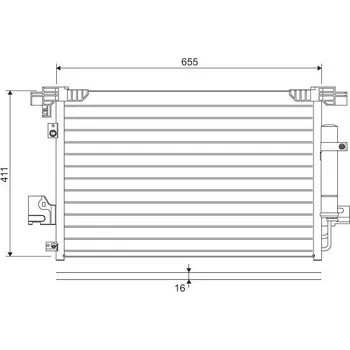 Výparník klimatizace Kondenzátor, klimatizace VALEO 814315