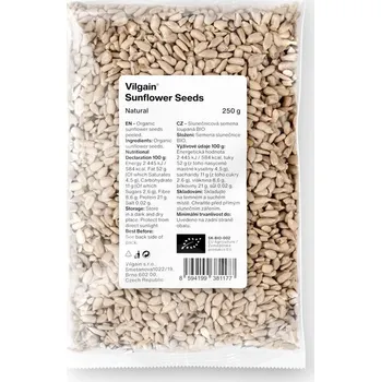 Vilgain Slunečnicová semínka BIO – 250 g