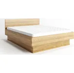 Buková postel z masivu KALIFORNIE s úložným prostorem Barevné provedení: Eben, Rozměry postele: 120 x 200 cm