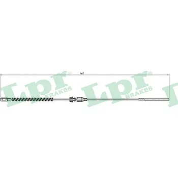 Lanko parkovací brzdy Tažné lanko, parkovací brzda, , 522571, 90193039, LPR, C0561B