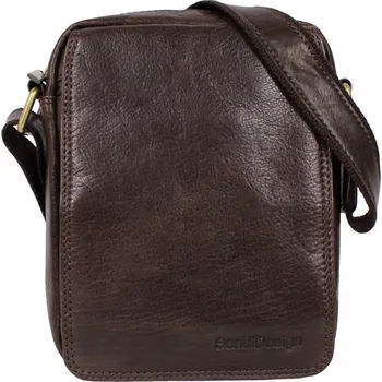 Sendi Design Pánská kožená taška přes rameno PEDRO hnědá