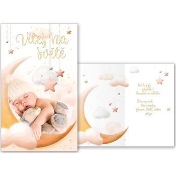 Gratulace k narození miminka neutrální M07-055 MFP