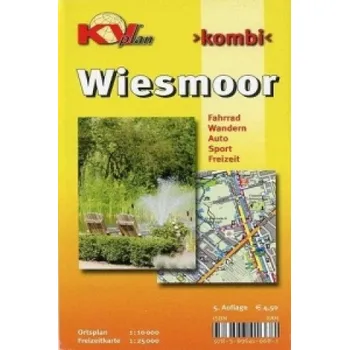 Wiesmoor, KVplan, Radkarte/Wanderkarte/Stadtplan, 1:25.000 / 1:10.000 (DE)