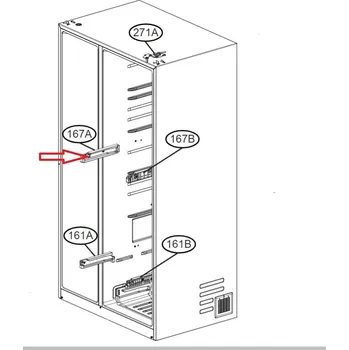 Originální kolenjička LG MEA66351601 pro šuplík v chladničce LG