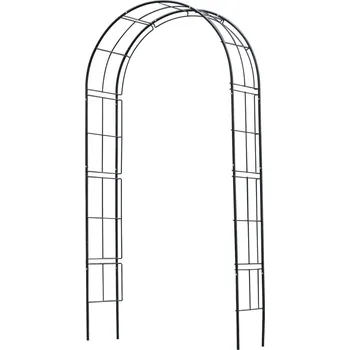 Opora na rostlinu Zahradní oblouk kovový 229 x 38 x 113 cm černý