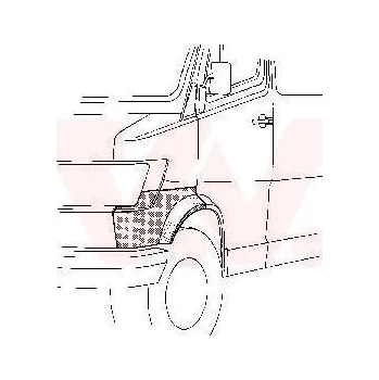 Blatník karosérie Blatník VAN WEZEL 3070157