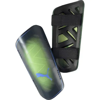 Fotbalový chránič Fotbalové chrániče Puma Ultra Light Strap černá/zelená (XL)