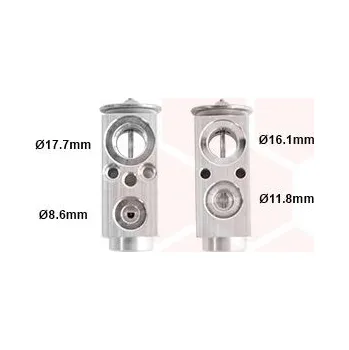 Ventil klimatizace Expanzní ventil, klimatizace VAN WEZEL 37001352