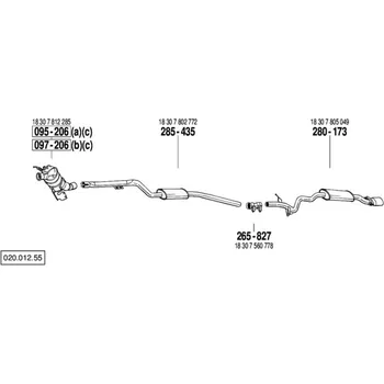 Filtr pevných částic filtr pevných čás. výroba AS Bosal 97-206A