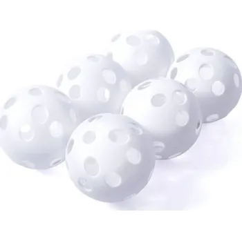 Florbal Florbalové míčky Vinex VPPB-S70S6 white, 6 ks