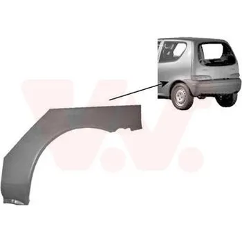 Příslušenství karosérie Boční stěna VAN WEZEL 1601145