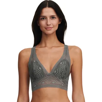 Souprava dámského spodního prádla Podprsenka bralette PASSIONATA (48J5-63), Barva tmavě šedá, Velikost M