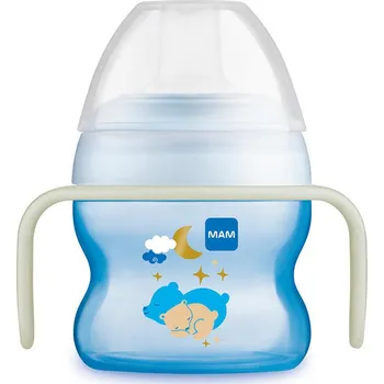 Stolování MAM HRNEK STARTER CUP NIGHT 150 ml, 4+ měsíce, medvěd