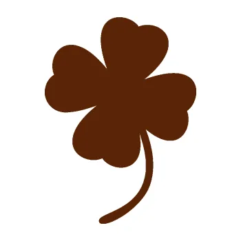 Samolepící dekorace Čtyřlístek 004 levá (15 - hnědá) SAMOLEPKA NA AUTO, NÁLEPKA, FÓLIE, POLEP, TUNING, VLASTNÍ TEXT, TISK, AUTOSAMOLEPKY.cz, POLEPY, OBRÁZEK, LOGO, 3D STICKERS