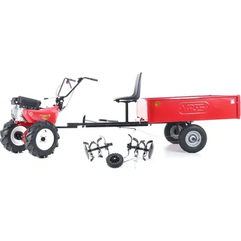 Kultivátor EUROSYSTEMS SET EURO5 EVO 2+1 LONCIN + kola 10“ 500x10 s diferenciálem s vozíkem VARES HV 220L