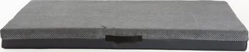 Pelíšek pro psa CoolPets Ortopedická matrace z eko kůže 50 x 35 cm šedá/černá