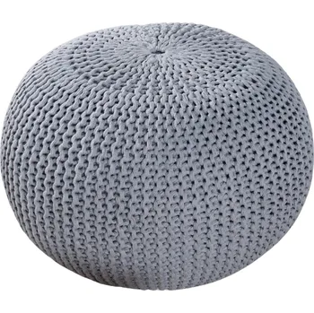 Moebel Living Fluffy 50 cm pletený puf Taburet Moebel Living Fluffy 50 cm pletený puf