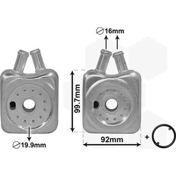 Chladič motoru Olejový chladič, motorový olej VAN WEZEL 58003215
