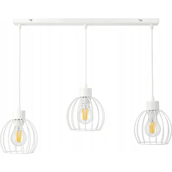 BERGE Stropní závěsné svítidlo Beam - 3xE27 - DRUCE BALL WHITE PB009-3XKB002