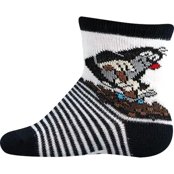 Dětské termo ponožky Boma Kojenecké ponožky s obrázkem KRTEČKA velikost/rozměry: 14-16, barvy a vzory Voxx: černá