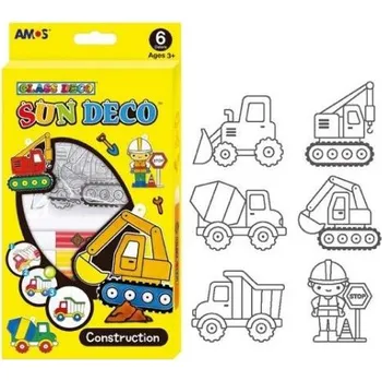 Speciální výtvarná barva Barvy na sklo sada 6 barev 10,5ml