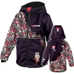 Dětská softshellová bunda Wamu s fleecem Sova - fialová velikost 92-98