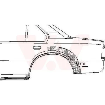 Příslušenství karosérie Boční stěna VAN WEZEL 3760147