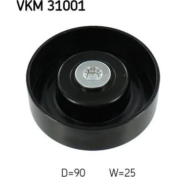 Vratná/vodicí kladka, klínový žebrový řemen SKF VKM 31001