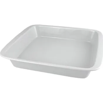 Český porcelán Mísa zapékací hladká 39x24x5cm, bílá, porcelán