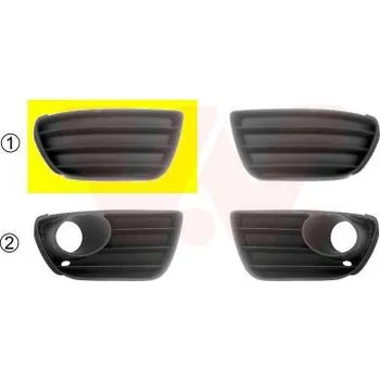 Karosérie Větrací mřížka, nárazník VAN WEZEL 1622592