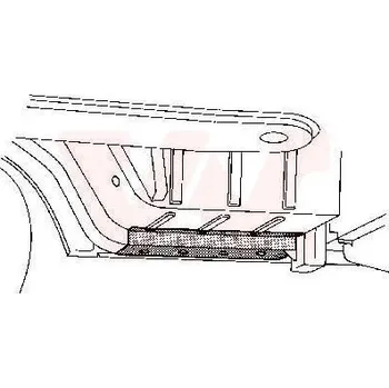 Nárazník Podélný nosník VAN WEZEL 3070302