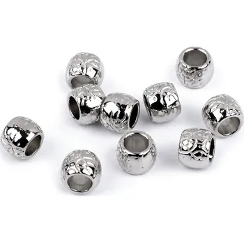 Kovová koncovka na šňůru Ø5,5 mm / ozdoba, barva 1 platina