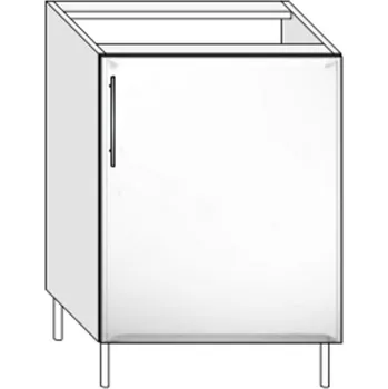 Kuchyňská skříňka Spodní skříňka S60/1D/P BRAVO 10 Dekor: Dub grande