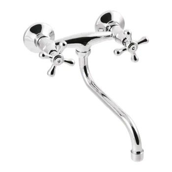 Vodovodní baterie INVENA - Umyvadlová/ dřezová baterie ROMA, 20cm, otočný výtok typu S BC-21-00S-L