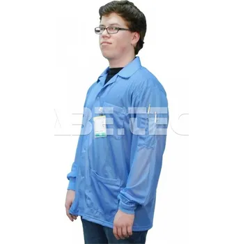 pracovní blůza ESD košile s manžetami a límcem, modrá, velikost S, 221420 - 101005608